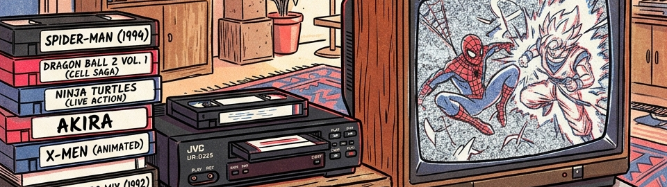 VHS tapes recorded off the telly