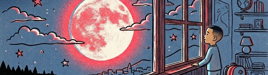 The moon the night before leaving South Africa