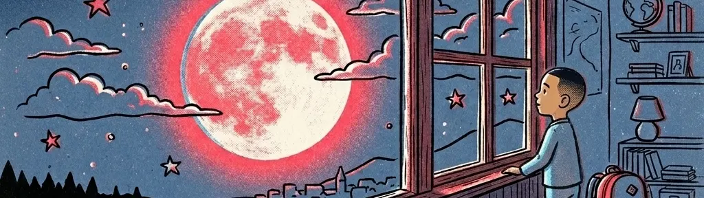 The moon the night before leaving South Africa