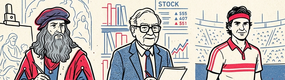 The polymaths — Leonardo, Munger, Federer