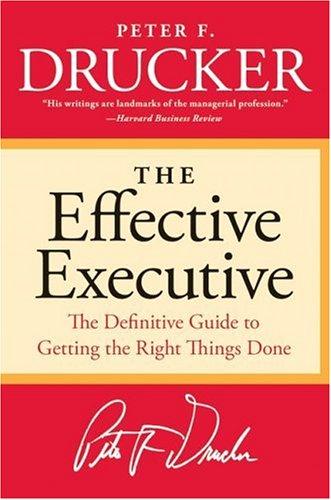 The Effective Executive book cover
